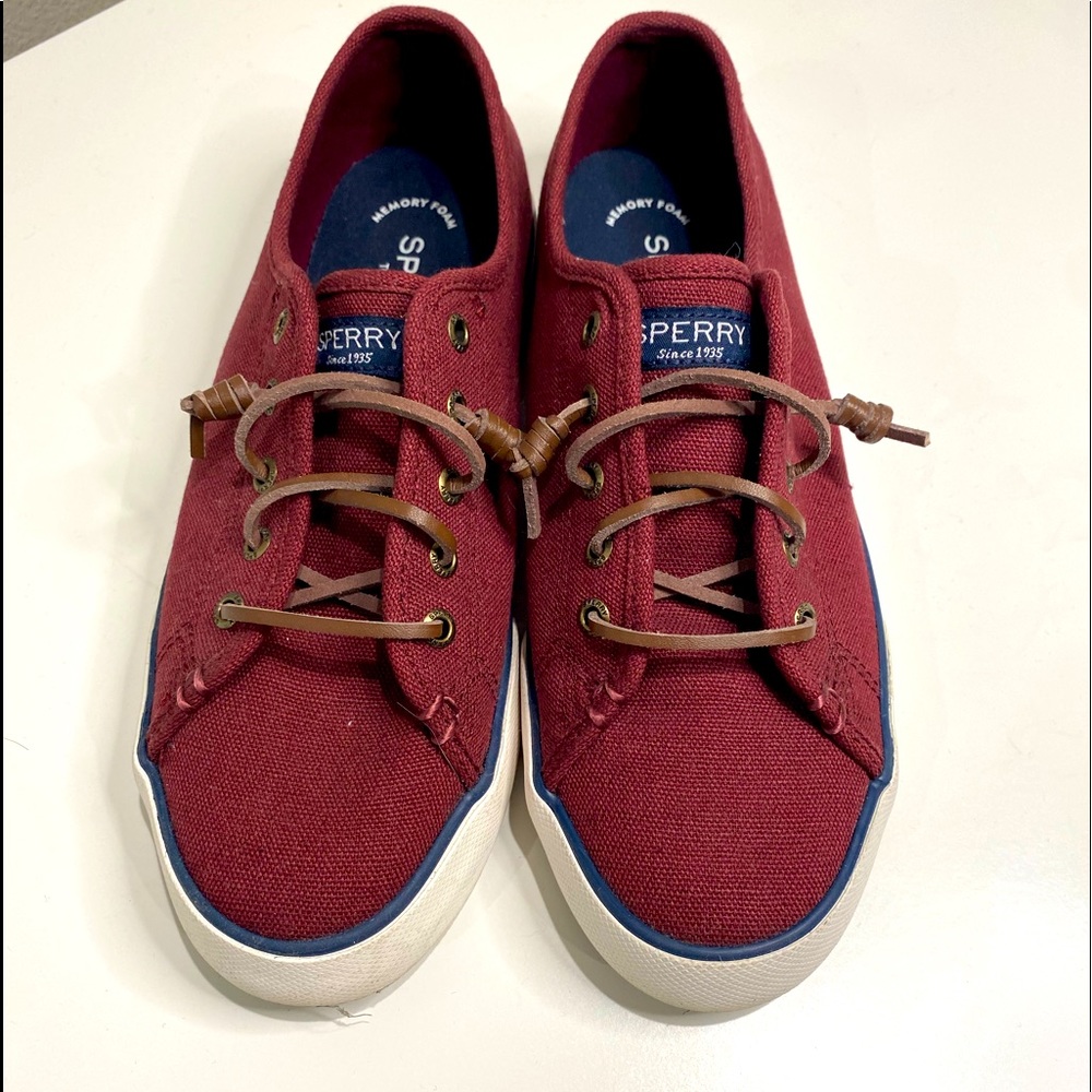 Sperry Burgundy Sneakers
